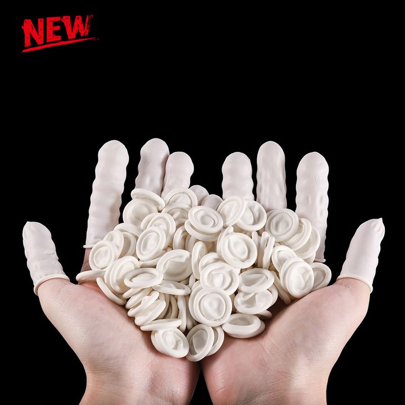 Latex Disposable Glove - 100/50/30 pièces Protège-doigts jetables en latex,