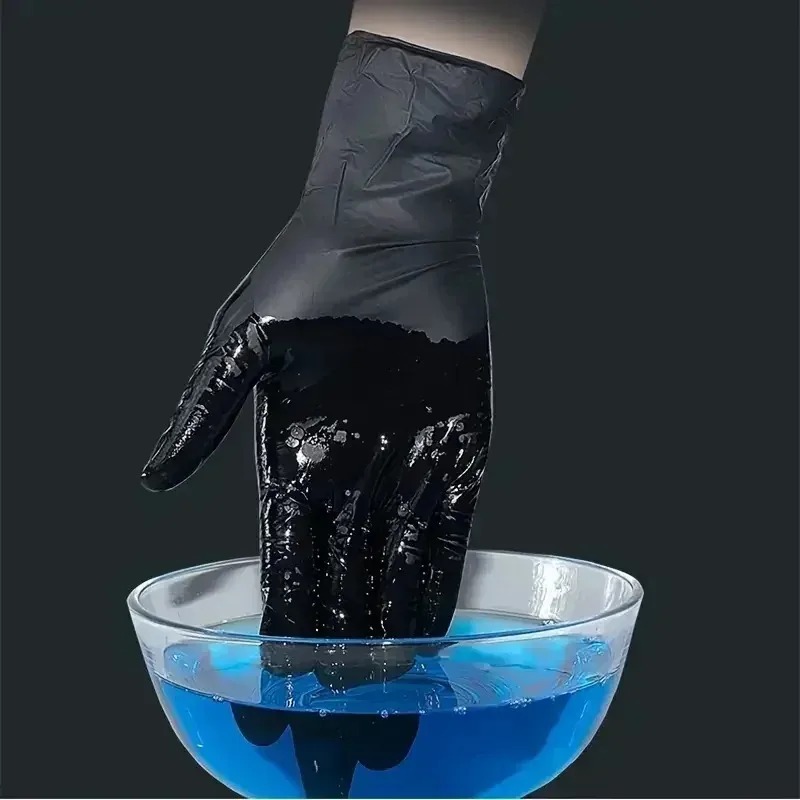 Gants jetables noirs unisexes, - Latex Disposable Glove avis et prix